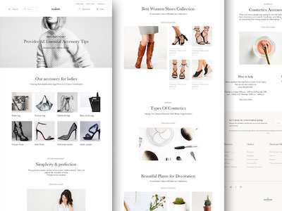 Fashion Website Wireframe