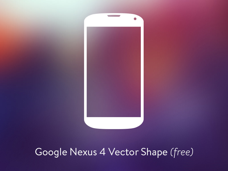 Google Nexus 4 Vector Shape