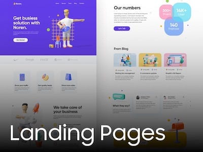all resources for  landing pages