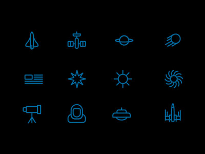 12 Space Icons