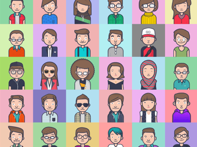 Diverse and Colorful Avatars