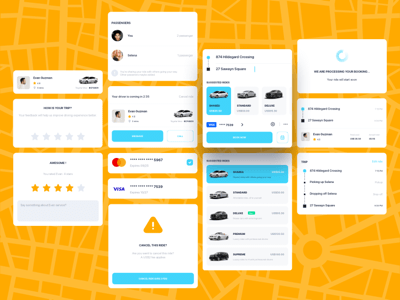 Ride Booking UI Components