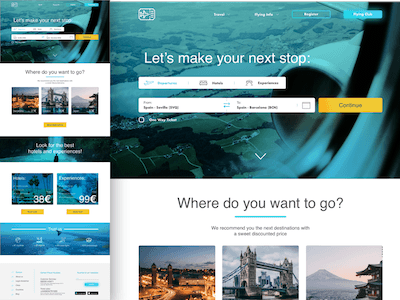 Travel and Flight Booking Landing Page