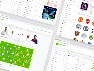 Soccer Scores Web UI Kit