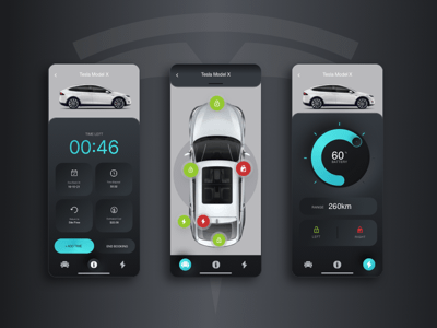 Tesla App UI Concept